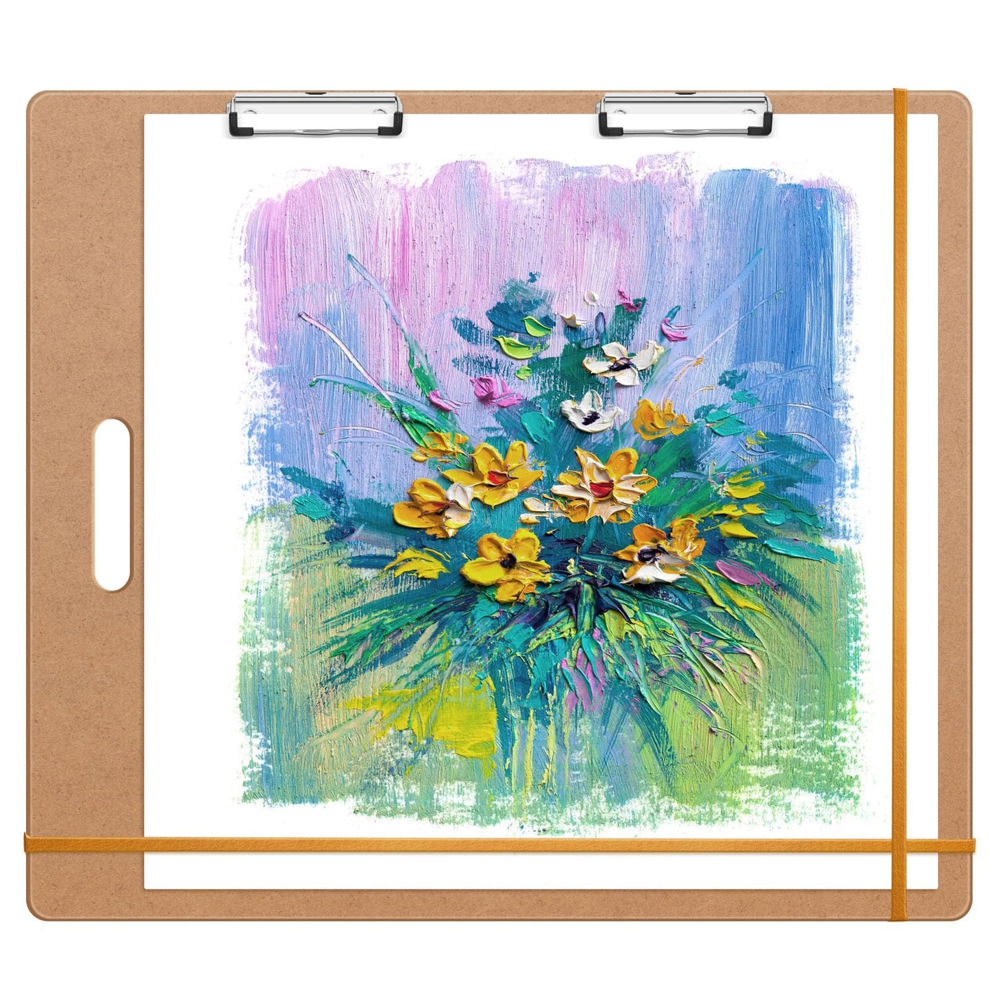 tutata 23 x 26 Drawing Board, Sketch Board with Handle, Portable Art Clipboard for Drafting, Artist Tote Board