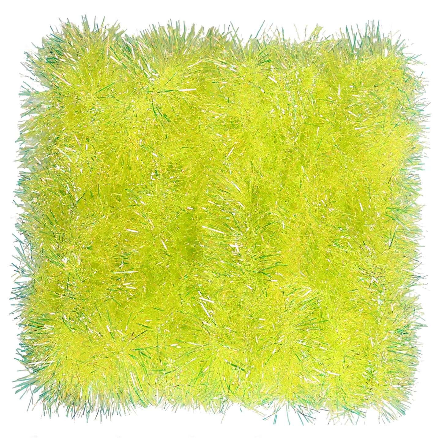 JXITON 33FT Christmas Tinsel Garland Lime Green Metallic Hanging Twisted Garland for Christmas Tree Fireplace Mantle Xmas Party Home Decoration