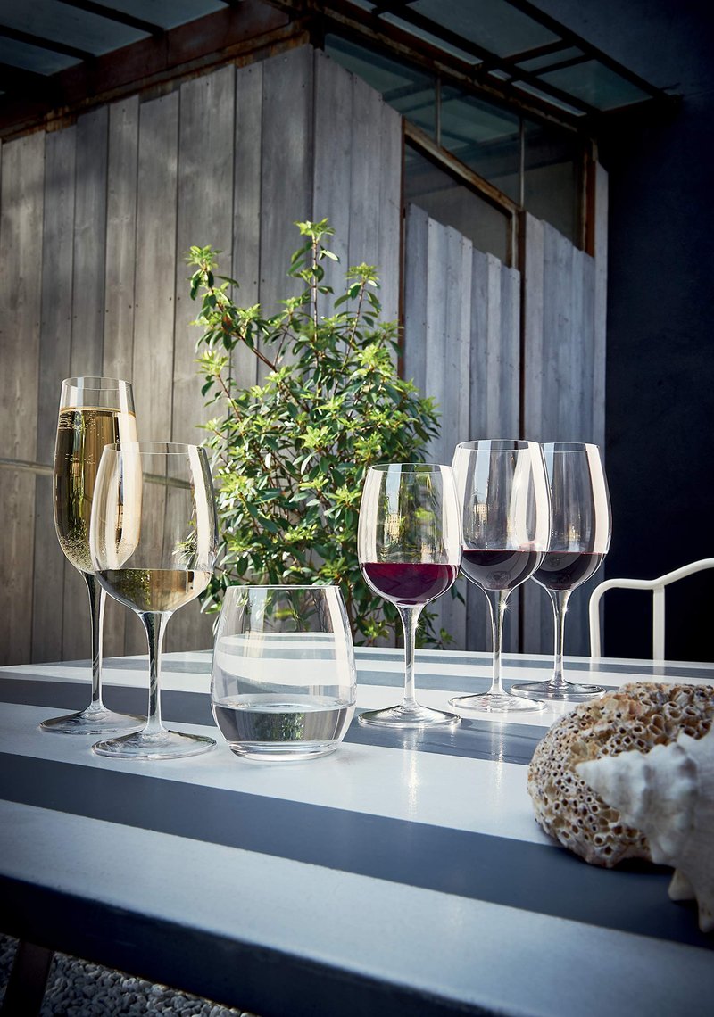 Luigi Bormioli Palace 8 oz Flute for Sparkling Wine/Champagne/Prosecco/Cava/Lambrusco Glasses (Set Of 6) : Ultra Clear Glass, Laser Cut Rim, Lead-Free, Elegant Drinking Glassware