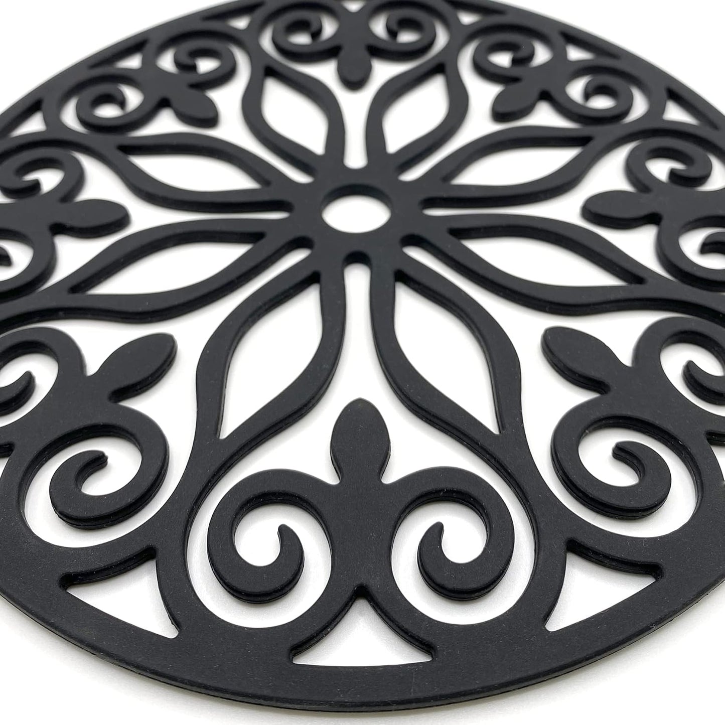 3 Set Silicone Trivet Mats with 1 Extra Large Included | Durable Non-Slip Thick Round Premium Trivets