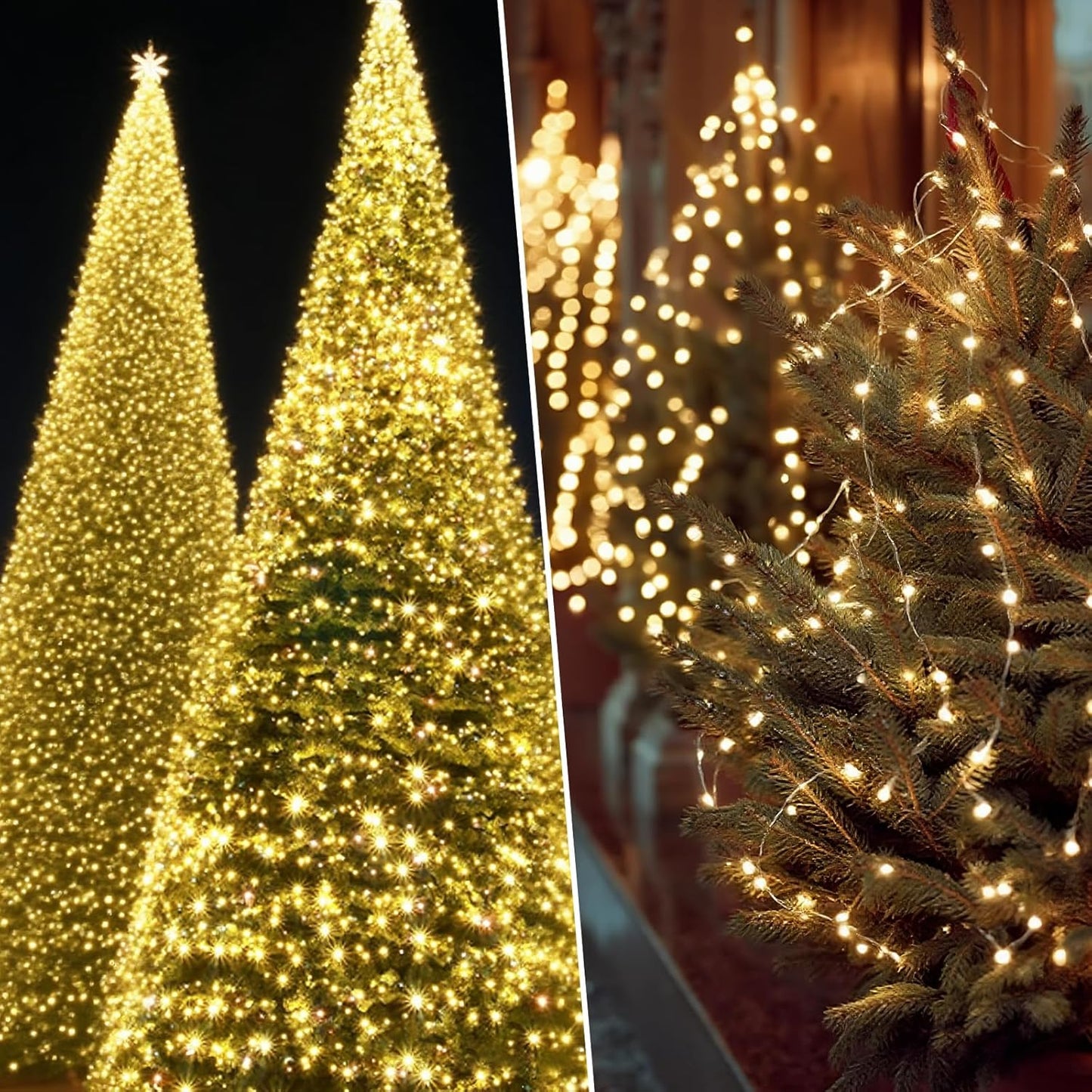Twinkle Fairy Lights - 33ft 100LED Waterproof String Lights with Remote & Timer | Warm White for Indoor Decor