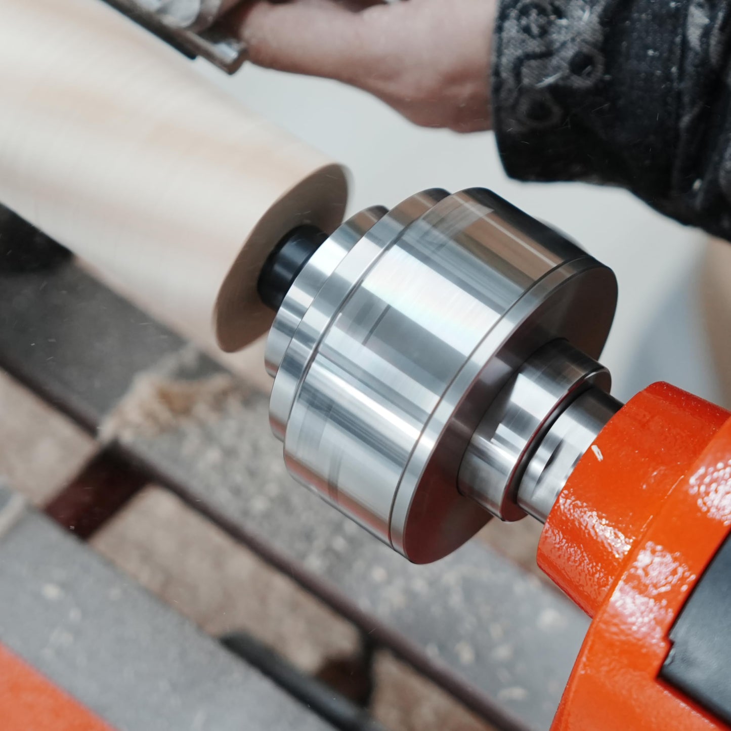 BMWOOD CK-CDC3/4+1 Two pcs 1" and 3/4“ Diameter Multitooth Drive Centers with Spring-Loaded Point Fits Most 4 Jaw Chucks for Woodturning Lathe.