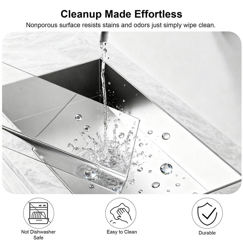 Tempered Glass Cutting Board with Lips, Clear Cutting Board, Easy to Clean and Dishwasher Safe (Clean -17 * 13.2 ins)