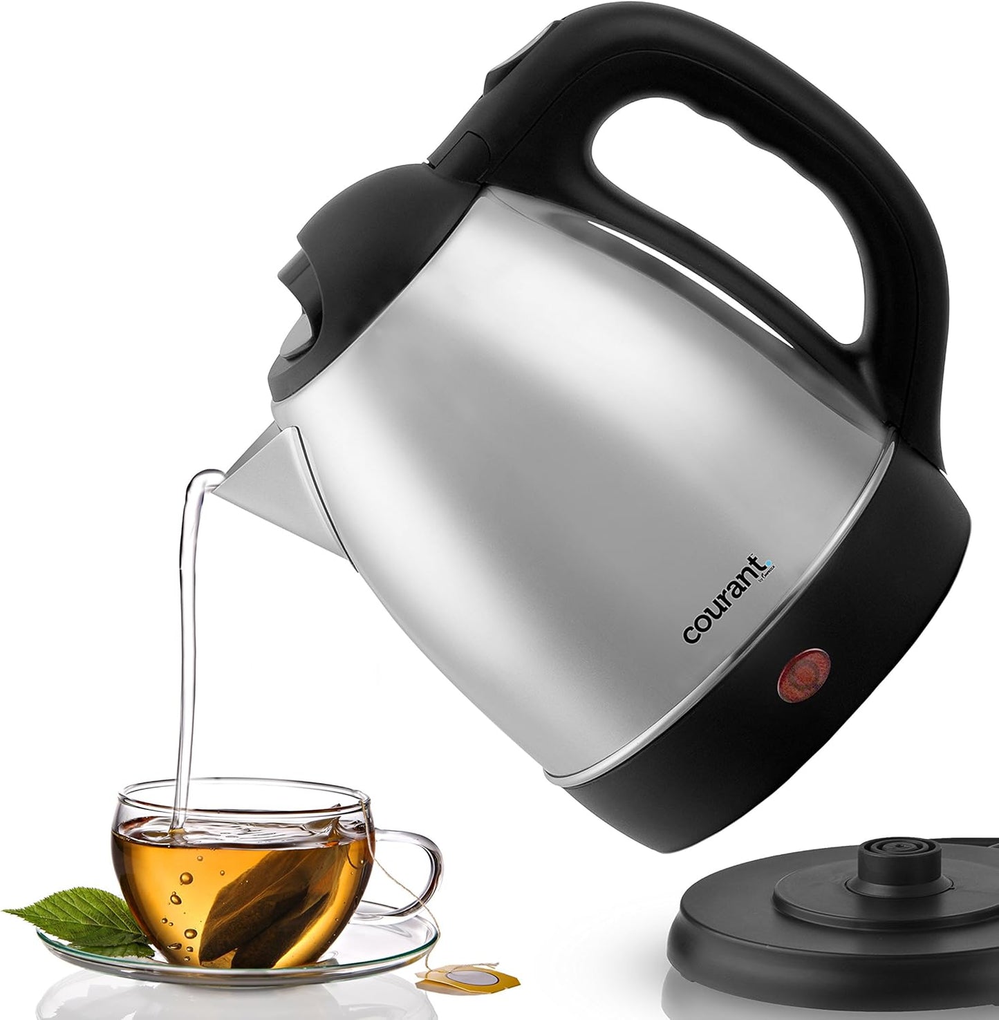 Courant Cordless Stainless Steel Kettle (1.7 Liter) with 360 Degree Rotational Body