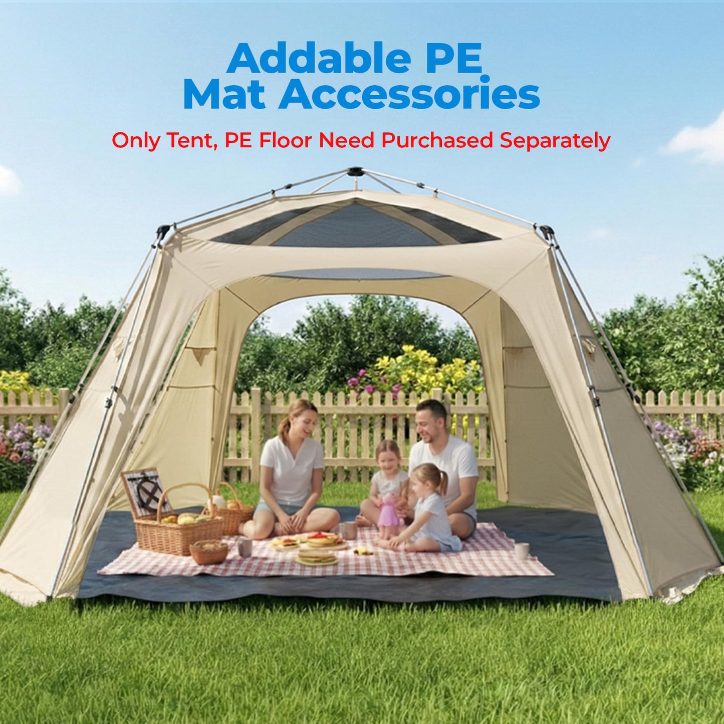 Alvantorยฎ 12' x 12' Pop Up Gazebo, 12' x 6' 2in 1 Pop Up Gazebo, Canopy Tent All Weather & 4-Season Use, 4-Door PVC/Mesh/Polyester Curtain Addable, Top Mesh & Cover Portable