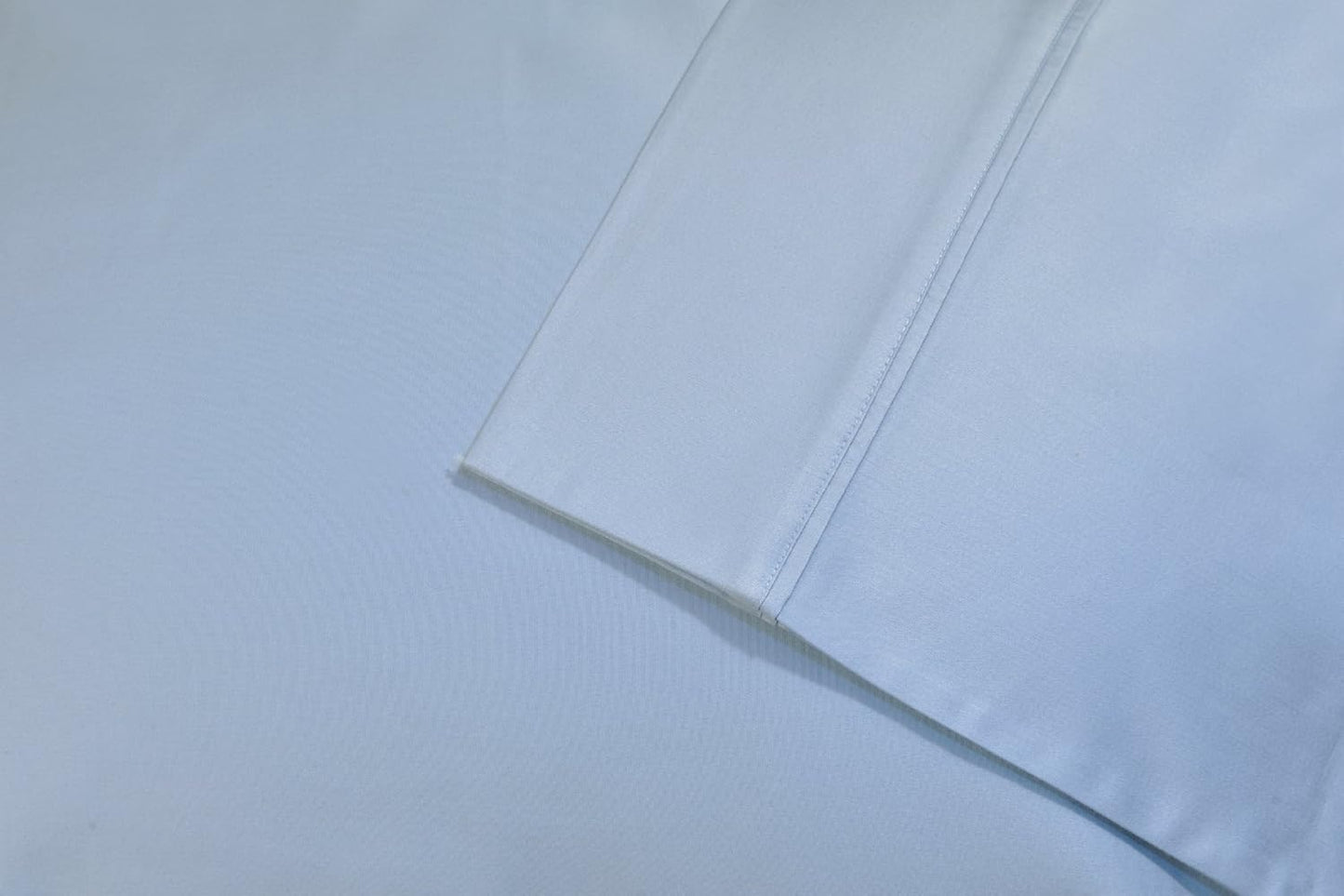 Superior 700 Thread Count Egyptian Cotton Pillowcase Bed Set - King, Light Blue - Includes Two Pillowcases