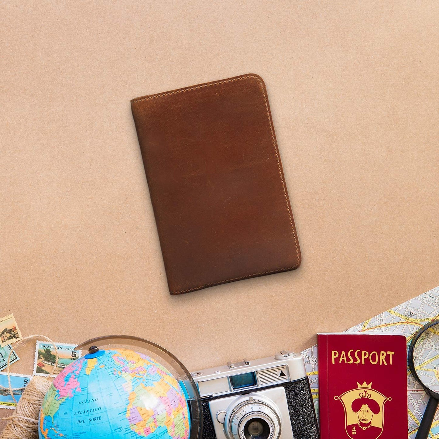 Leather field notes wallet cover for memo – pocket sized notebook, fits 3.5” x 5.5” notebooks, separate pocket for cash, real top grain leather, multiple pockets for extra functionality and pen loop