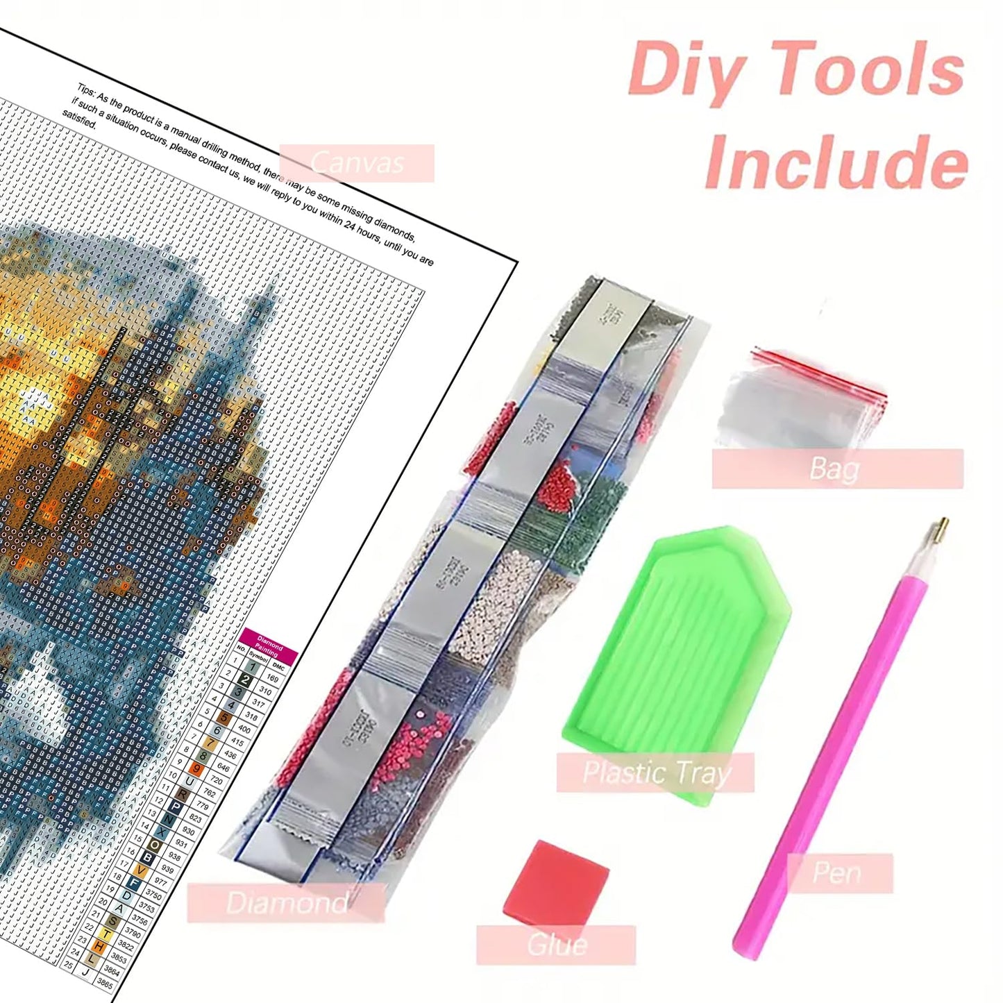 DIYCYCY Forest Bear Diamond Art Kits for Adults,DIY 5D Diamond Painting Kits for Beginners, Round Full Drill Diamond Dots Paintings,Diamonds Pictures Gem Art for adults Crafts Home Decor 13.78x13.78in