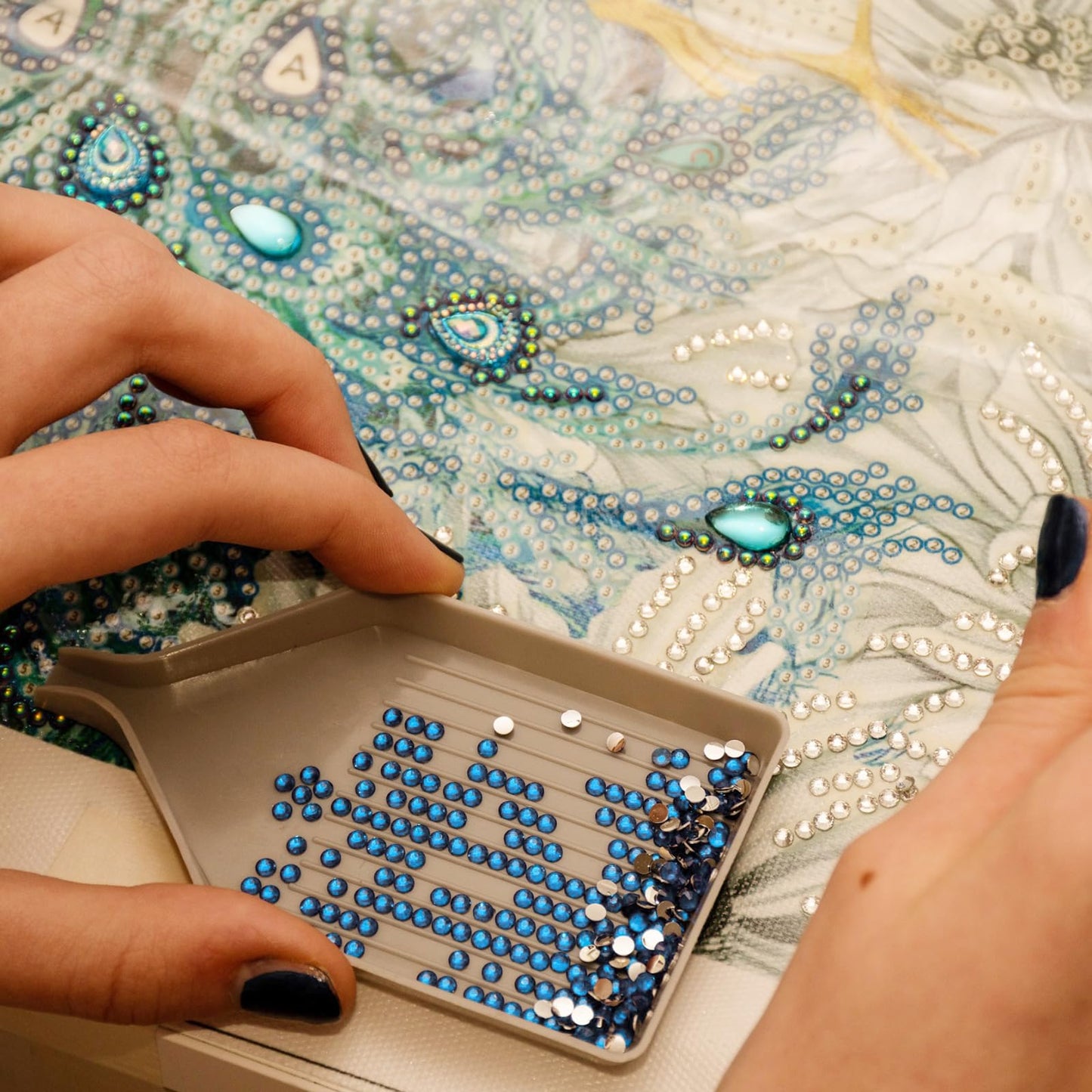 60000 Pcs 60 Color Rhinestones Diamond Painting Beads Flat Bottom Round Resin Beads Art Replacement Diamonds for DIY Craft Diamond Painting Accessories(Fresh Color)