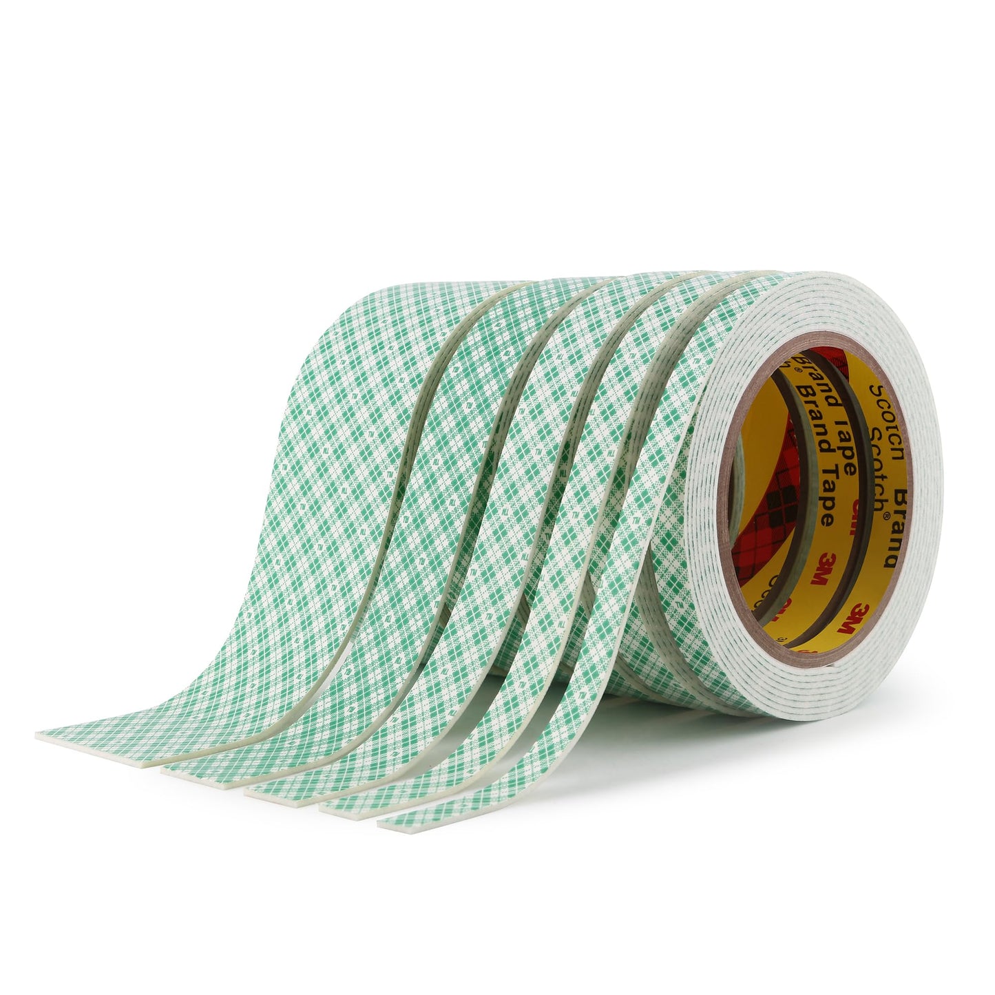 3M Double Sided Foam Tape 0.5" x 10Ft, Double Coated Urethane Foam Tape Adhesion Polyurethane for Bonding Attaching Mounting Interior Signage Nameplates DIY Card, 1 Pack, White