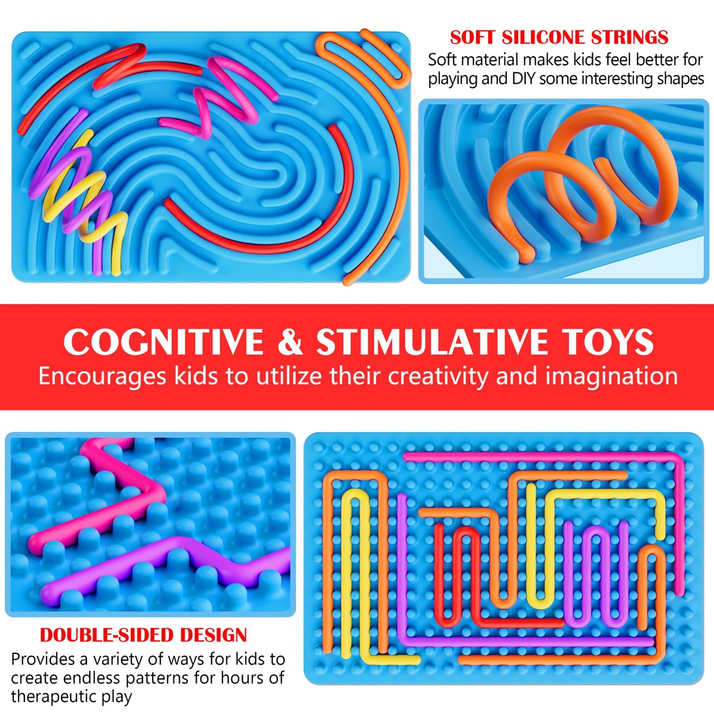 Sensory Fidget Toys for Kids Toddler Boys ,Sensory Activity Board for Stress Anxiety Autistic ADHD, Calm Down Travel Airplane Essentials Toys for 3+ Year Old, Stuffers Gifts for Teen Girl