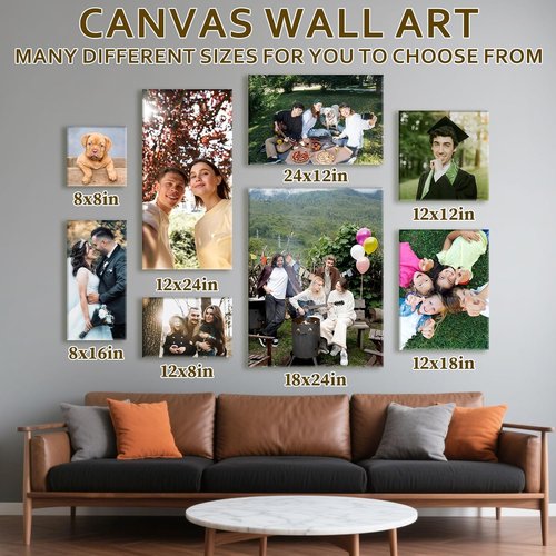 Custom Canvas Prints - Personalized Photo Wall Art for Weddings, Family, and Home Decor | 32x24