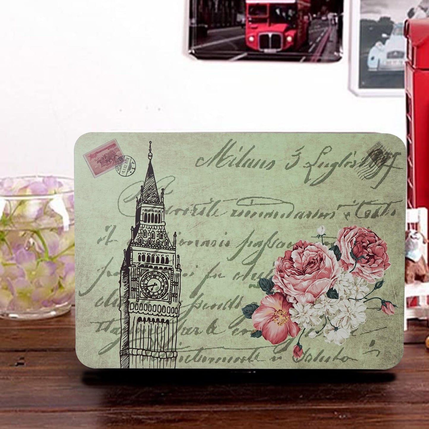 DreamsEden Seed Storage Box with Lock and Key, Metal Seed Organizer for Garden Packets, Waterproof Seed Saver Container, Rustic Decorative Box for Tea Sewing Letters, Gift for Gardeners Homesteaders