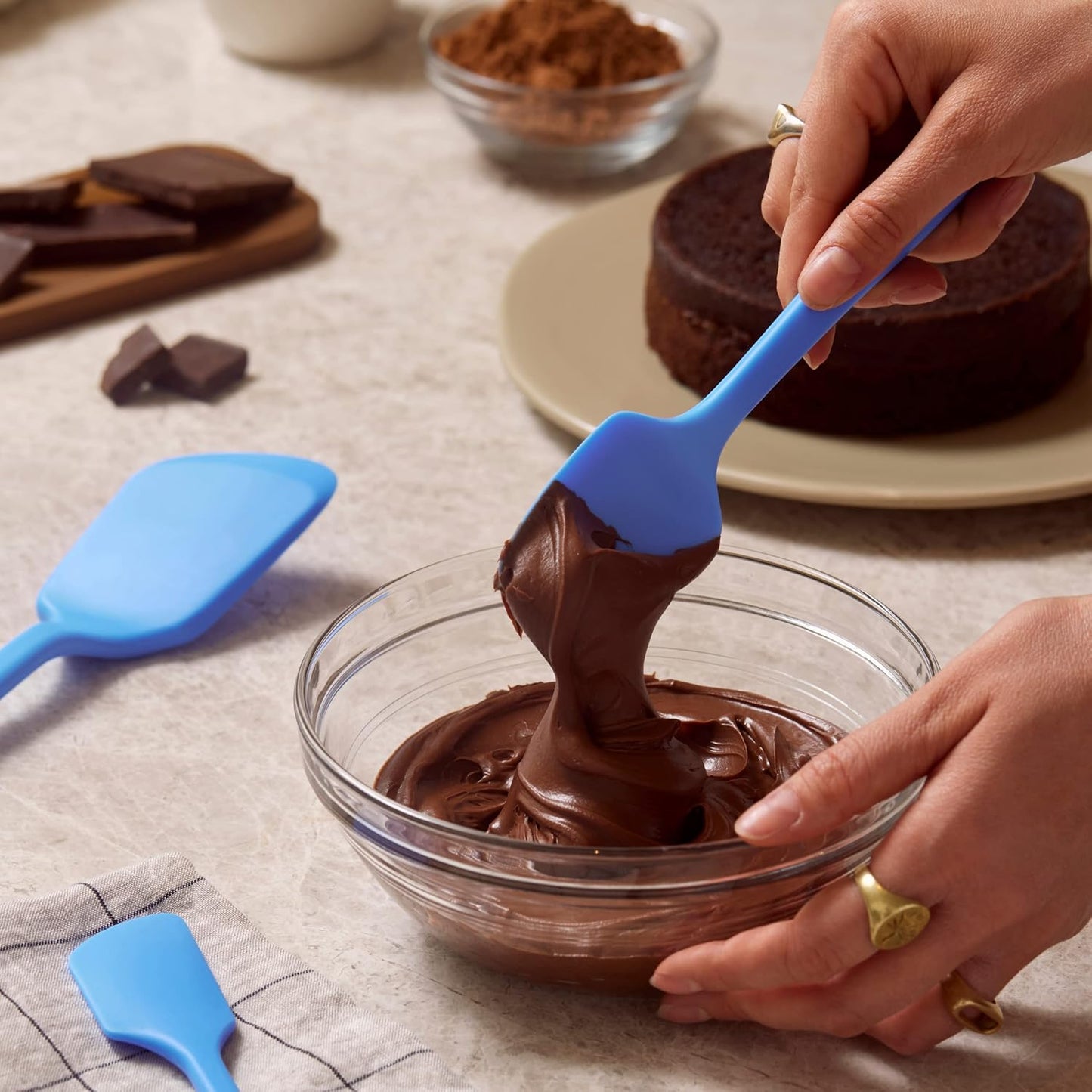 GIR: Get It Right Mini Silicone Spoonula Spatula - 8.3 In L x 1.8 In W, Black, Nonstick Kitchen Utensil