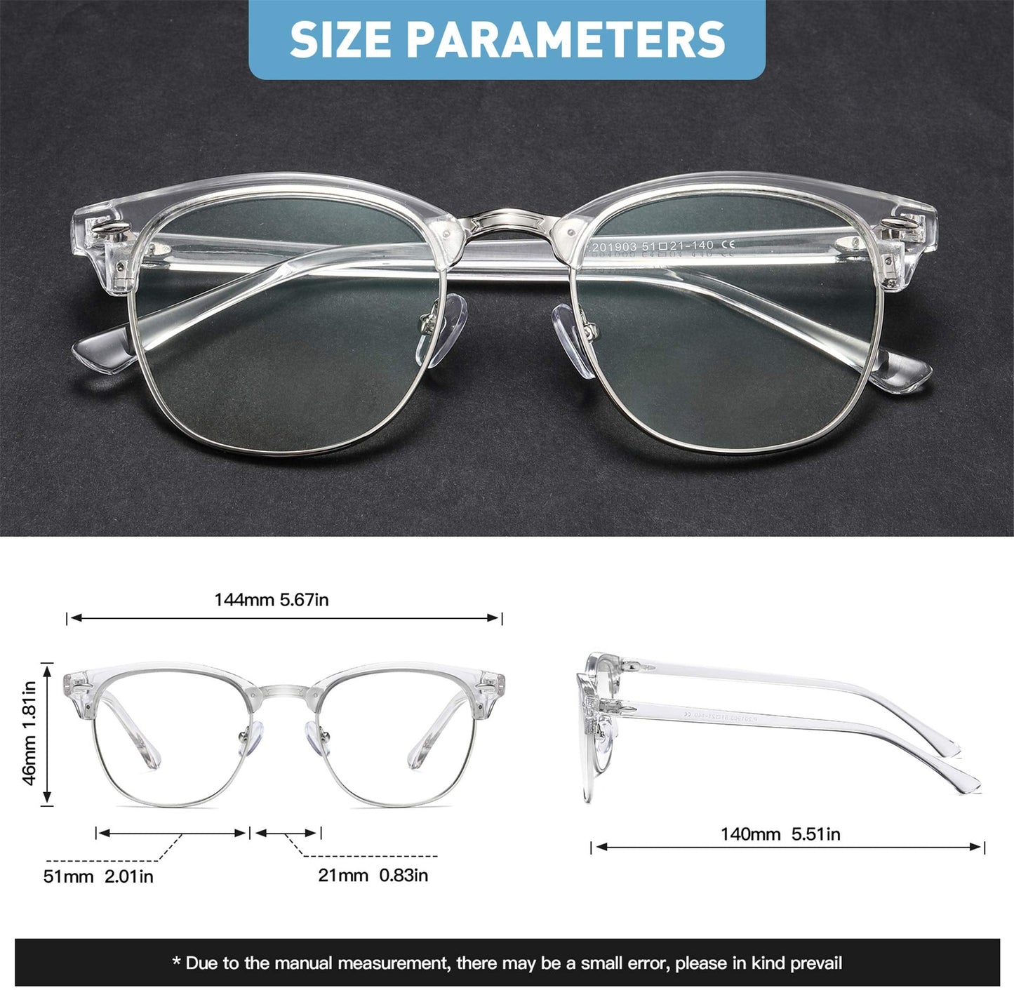 AOMASTE Blue Light Glasses for Woman/Men Computer Bluelight Glasses Womens/Mens