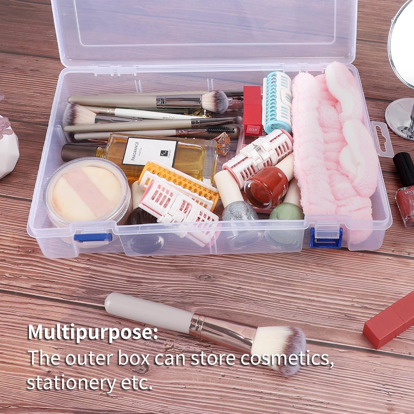 SGHUO 120 Slots Diamond Painting Storage Container, 5D Diamond Accessories Embroidery Box Tools Kit for Beads, Seed, Art Craft with Funnel and Labels