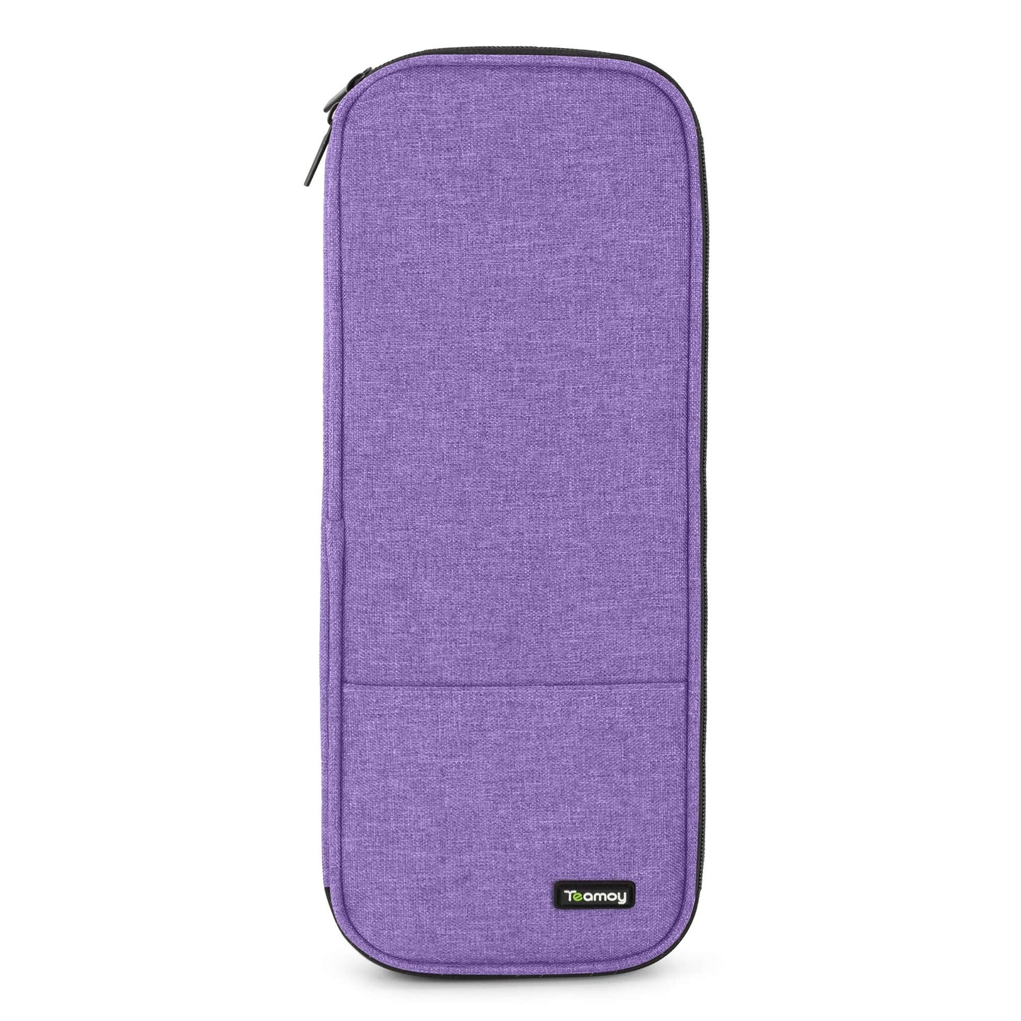 Teamoy Knitting Needles Case (Up to 14''), Travel Organizer Storage Bag for Knitting Needles, Tunisian Crochet Hooks and Accessories, Purple
