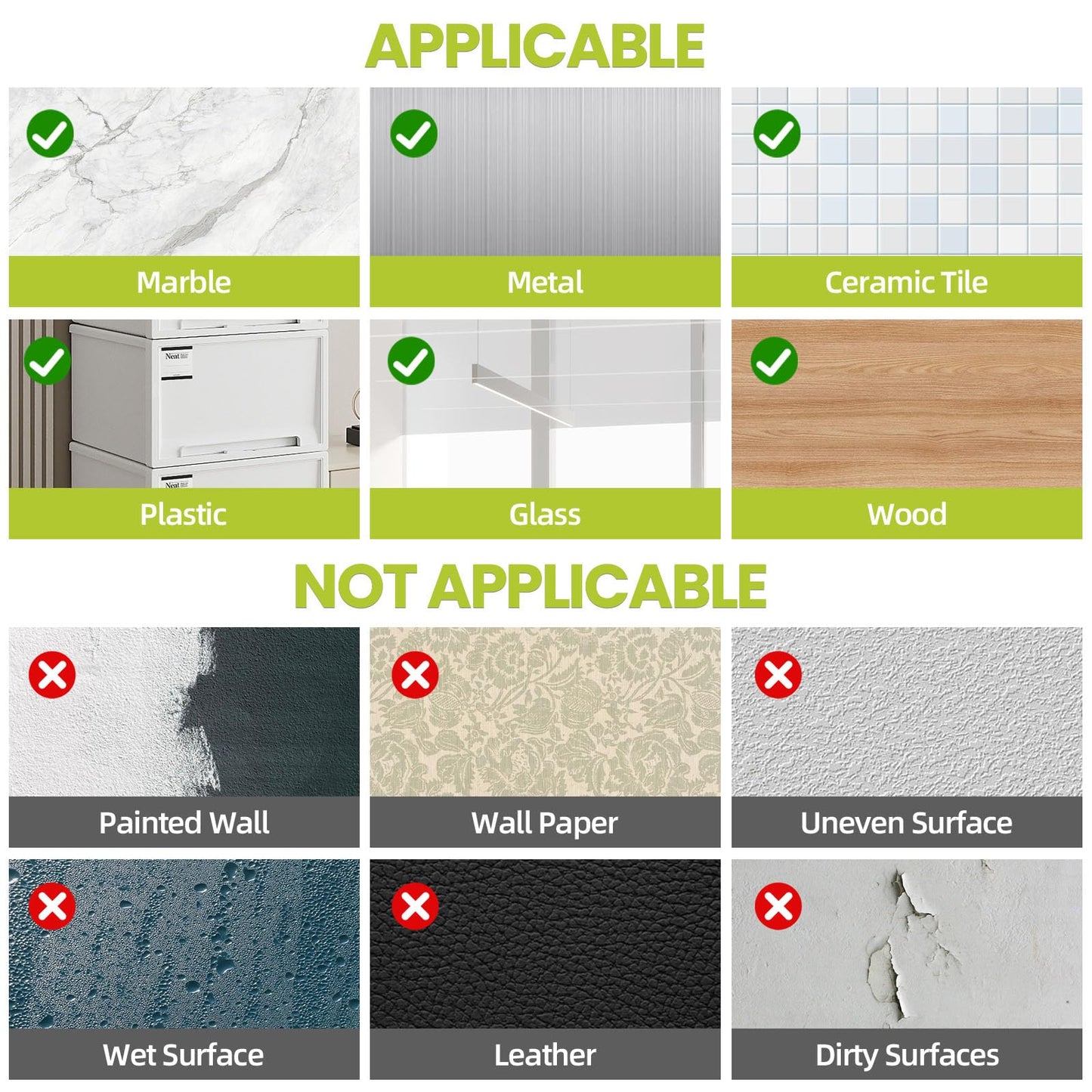 Double Sided Tape Heavy Duty, Damage Free Mounting Tape No Residue, Removable Foam Tape Strips, Picture Hanging Adhesive Strips Waterproof for Walls Home Office Decor Crafts Carpet Poster,0.39"×16.5Ft