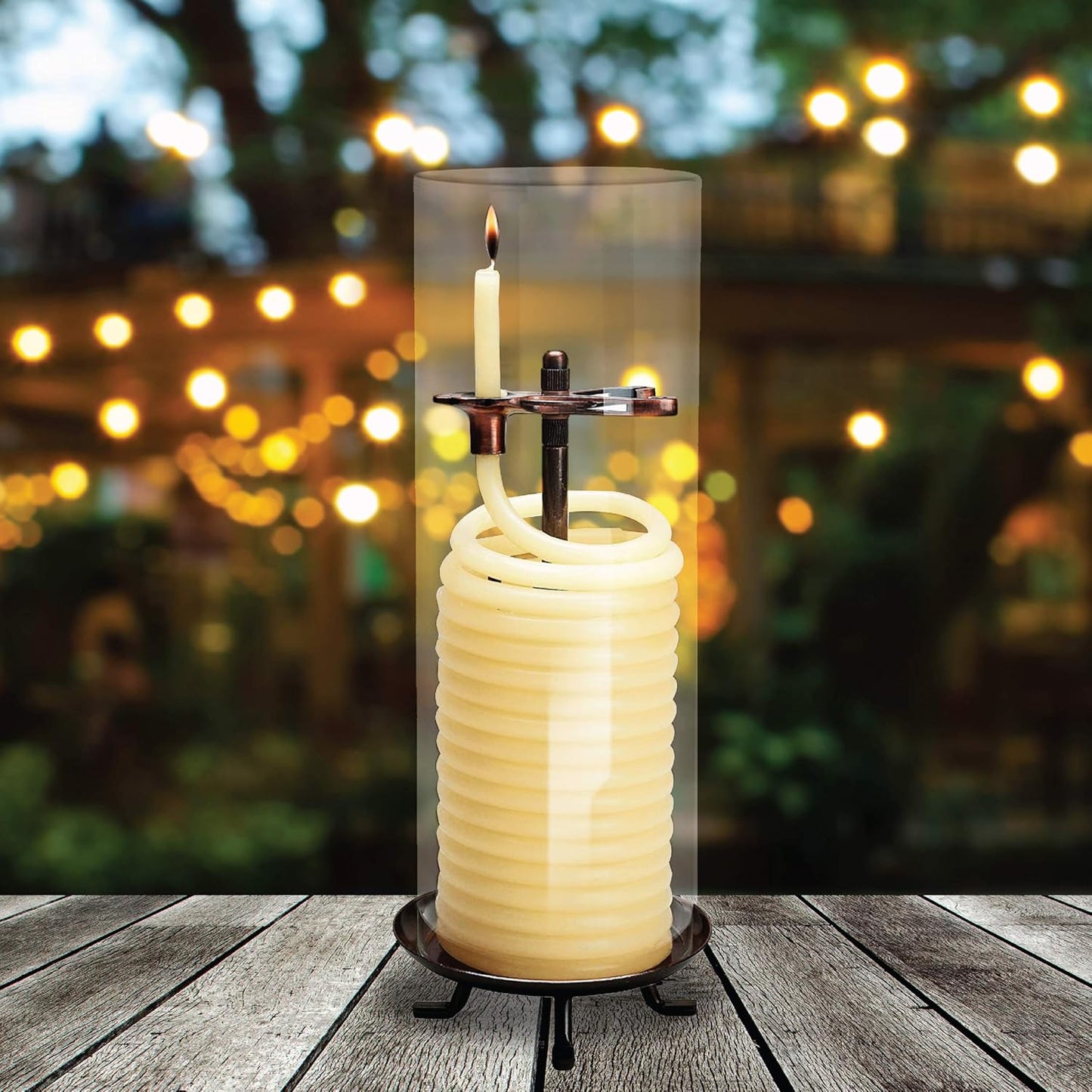 Candle by the Hour 80-Hour Citronella Candle Refill, Eco-friendly Beeswax, Yellow
