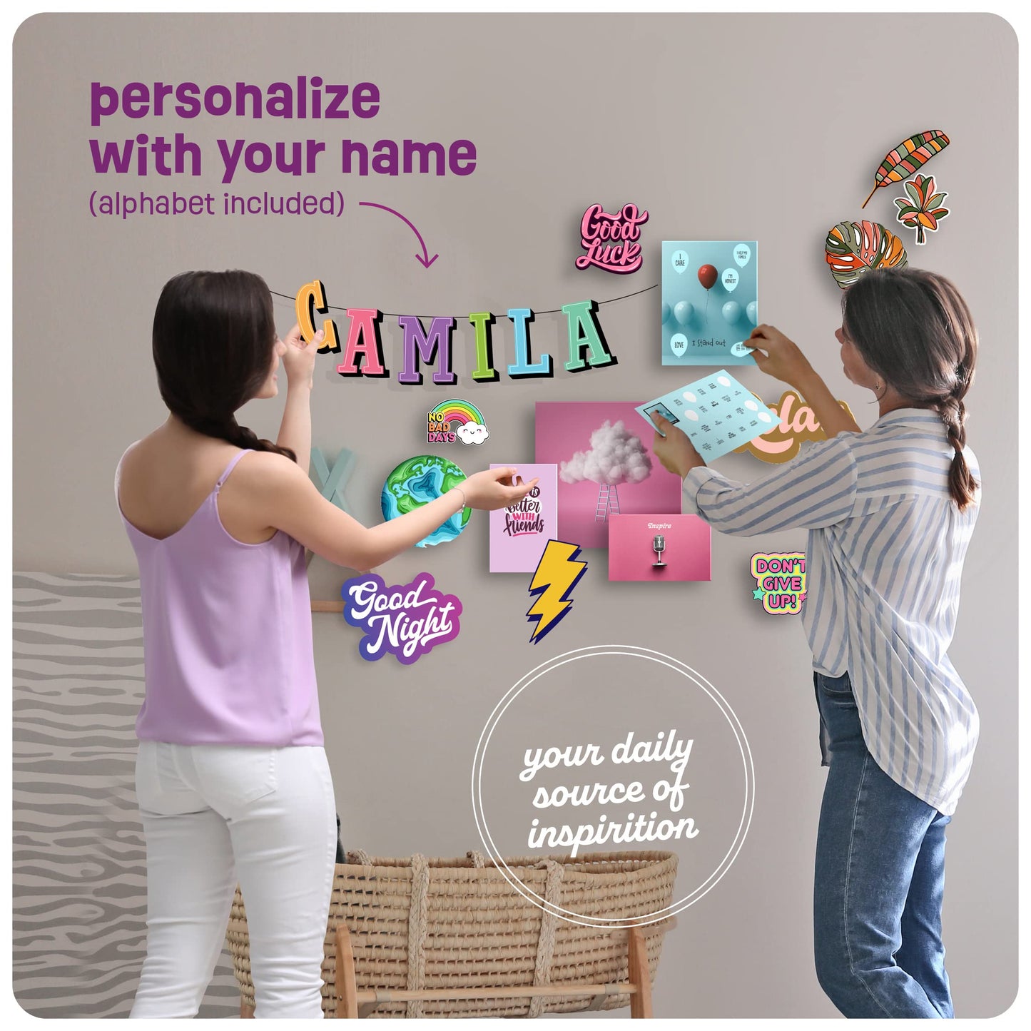 Pretty Me Wall Collage Kit for Teen & Tween Girls - Arts Craft Easter Gift Ideas for Age 11, 12,13, 14, 15, 16 Year Old Girl - Birthday Gifts for Teenage Bedroom Decor - Teens Creative Crafts Kits