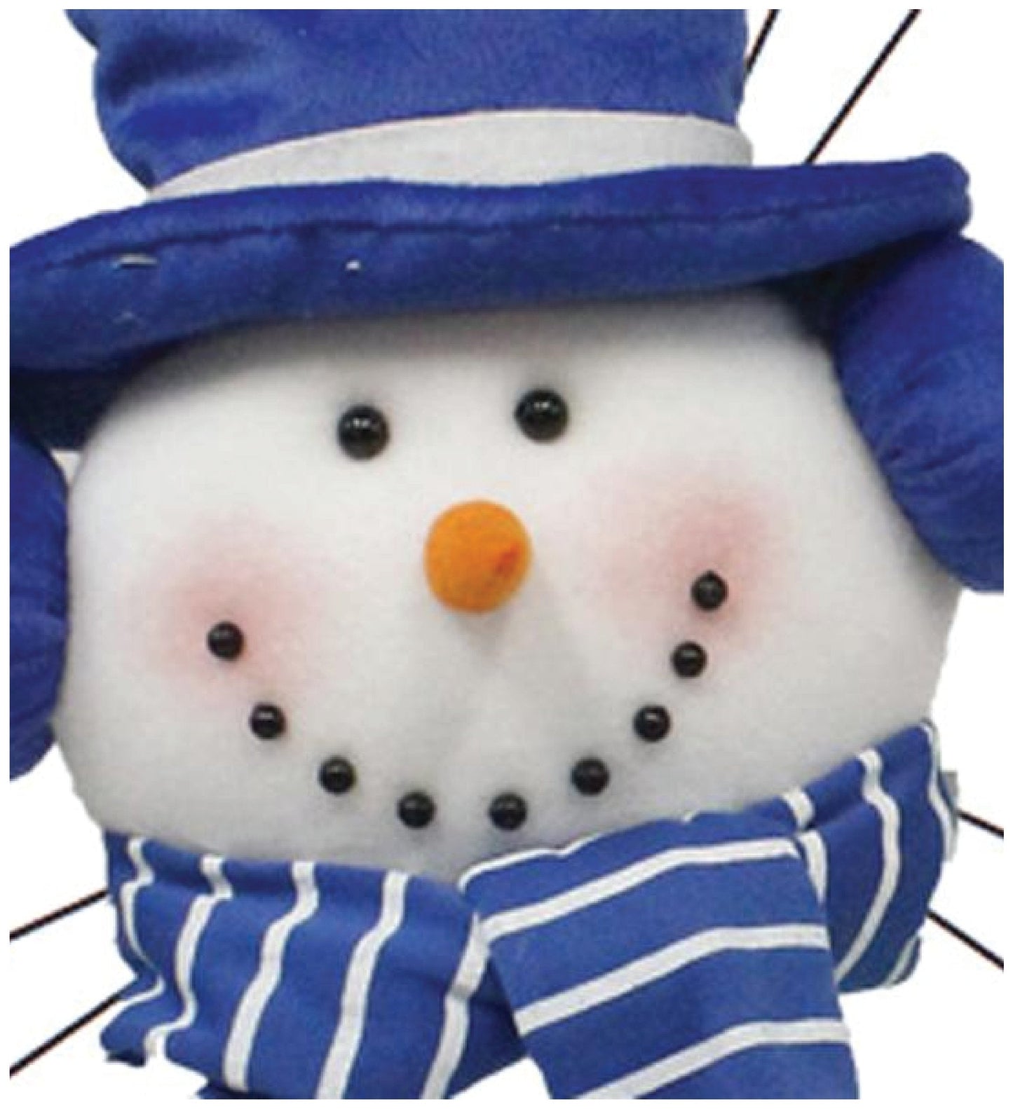 Craig Bachman Imports Snowman Wreath Decor Kit 31" Large Plush Snowman Head Legs Arms with Wired Scarf & Top Hat for Christmas Wreath Making DIY Holiday Front Door Decoration Supplies XC610445