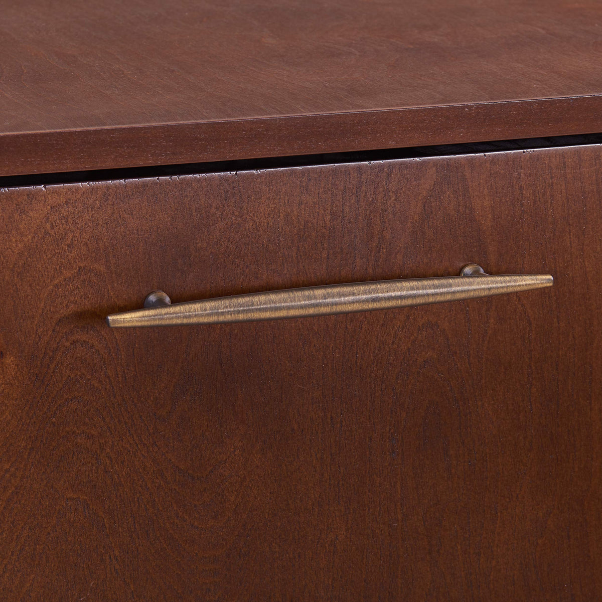SEI FURNITURE Larson Corner Storage Bar Cabinet, brown.