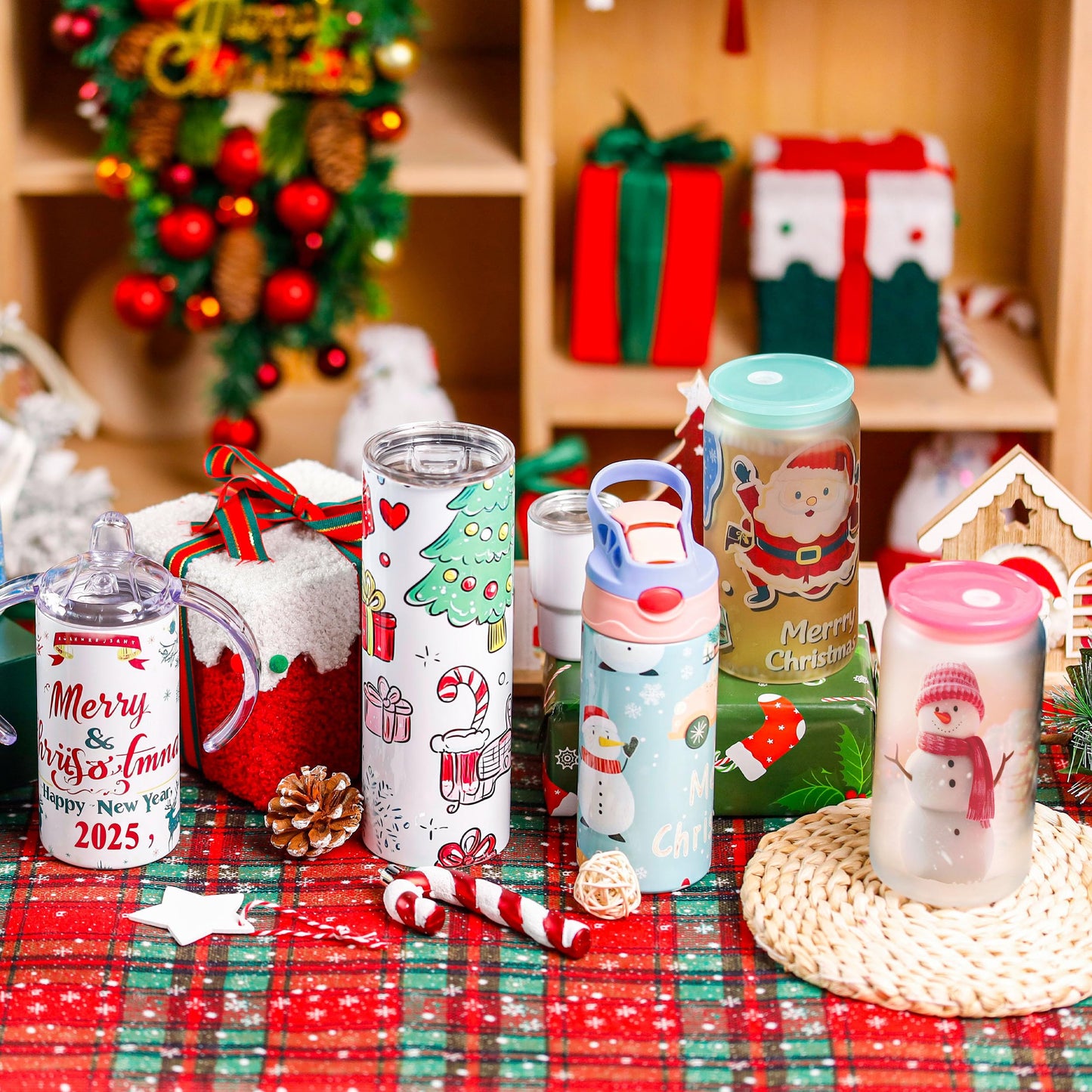 Joyclub 50 Pack Sublimation Tumblers Blank 20 oz Straight Skinny bulk for Heat transfer, Double Wall Insulated Tumbler with Lids, Straw, Rubber Bottoms, Individually Gift Boxed and Shrink Wrap Films