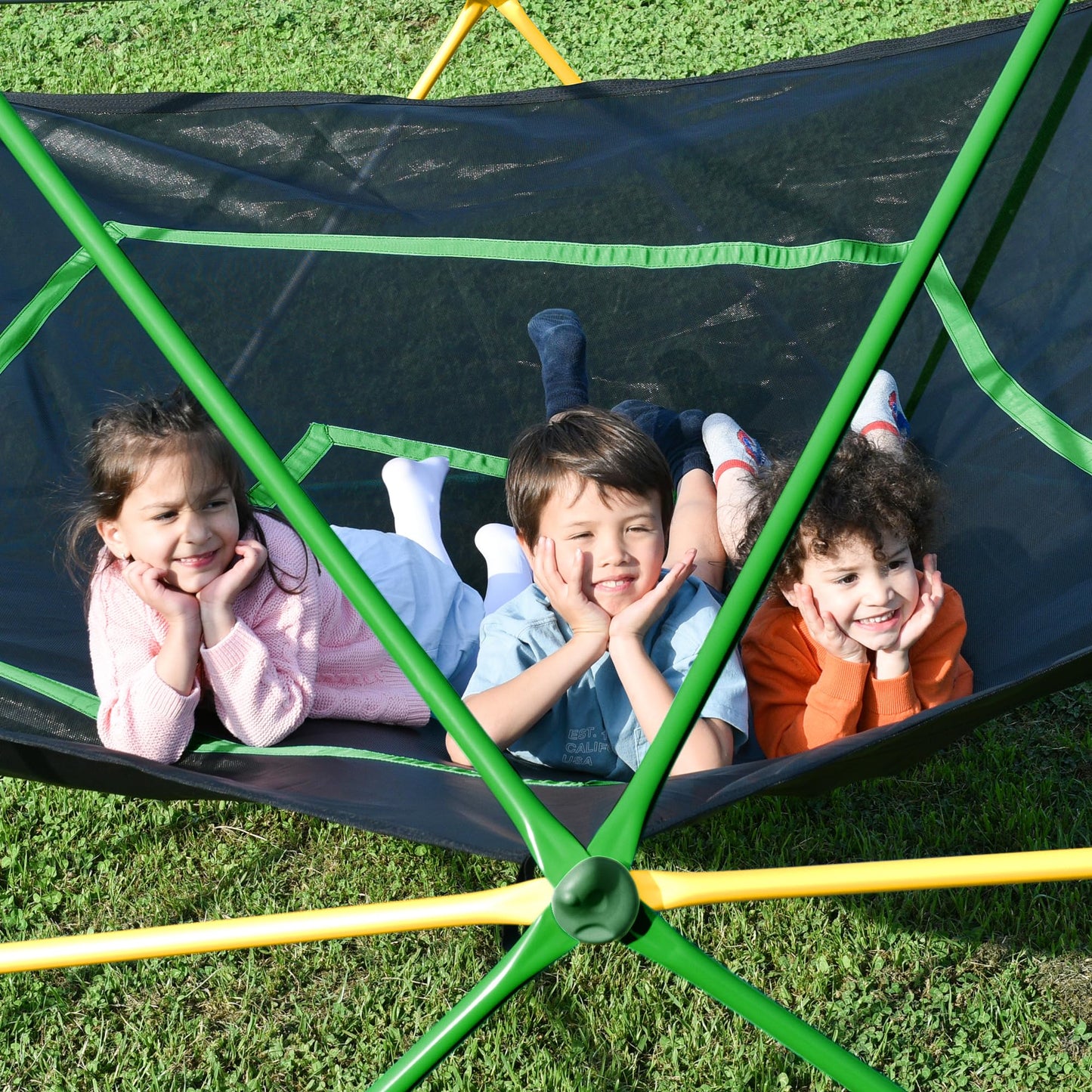 Virubi 12 FT Dome Climber, Outdoor Playground Climbing Dome Jungle Gym for Kids 3-10 Supporting 1000lbs, Easy Assembly Geometric Dome
