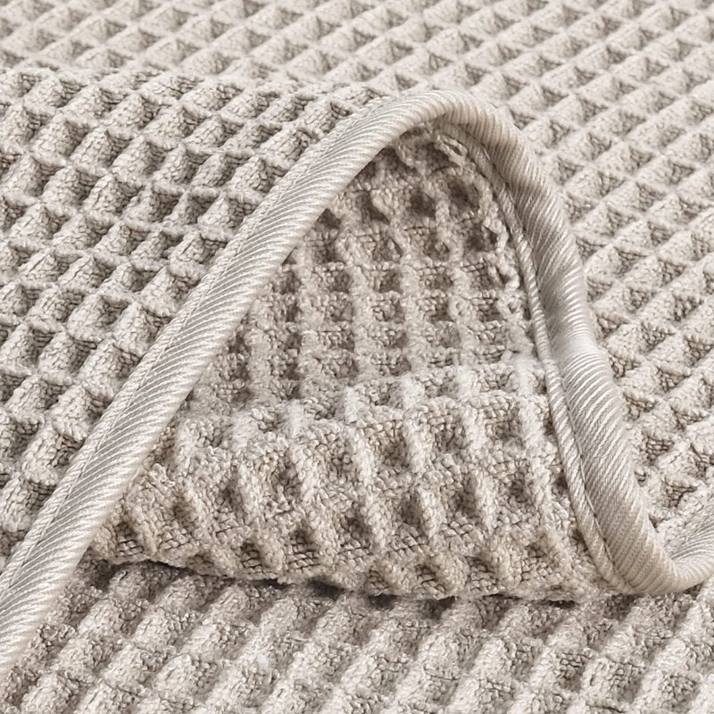 POLYTE 430 GSM Microfiber Lint Free Hand Towel, 16 x 30 in, 4 Pack (Waffle Weave)