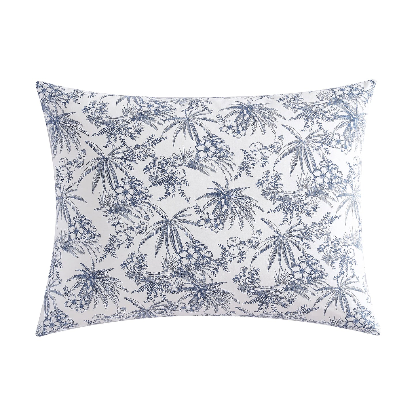 Tommy Bahama- King Duvet Cover Set, Reversible Cotton Bedding Set with Matching Shams, Coastal Bedding Set (Pen and Ink Blue, King)