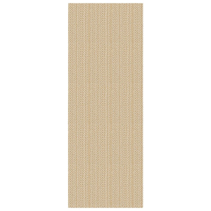 IOHOUZE Washable Runner Rug 2x6 Non Slip Runners for Hallways Entryway Runner Indoor, Kitchen Rugs Woven Cotton Floor Carpet for Kitchen Hall Entrance Bedroom, Warm Beige/Orange/Apricot