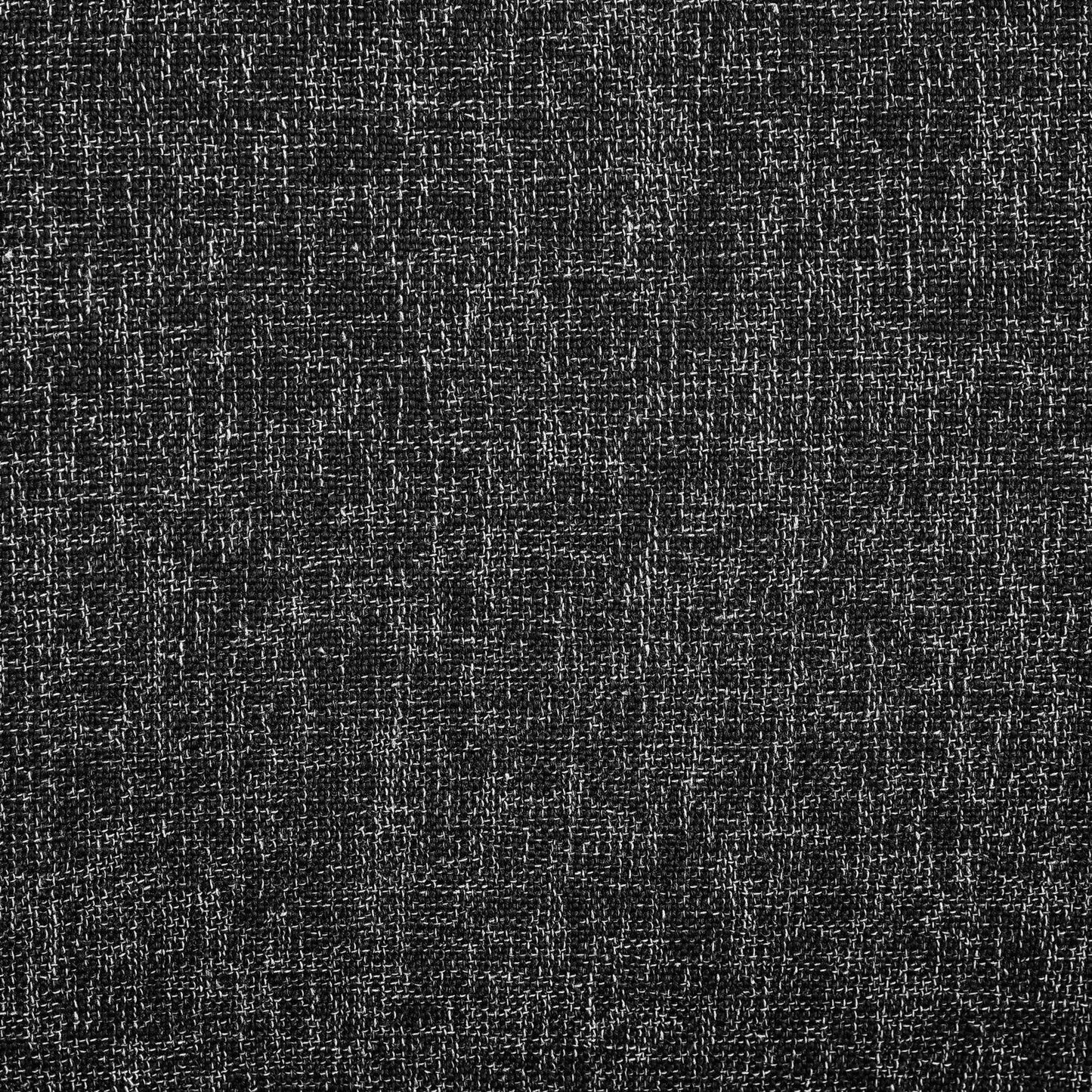 Meridian Furniture 751Black-C Benson Collection Art Deco Dining Chair with Rich Black Linen Textured Fabric Upholstery, Fabric with Weave, Iron Inner Frame, 18.5" W x 22.5" D x 35" H, Black, Set of 2