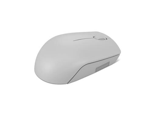 Lenovo 300 Wireless Mouse – Computer Mouse for PC, Laptop with Windows – Ambidextrous Design – 2.4 GHz Nano USB Receiver – 12 Month Battery Life