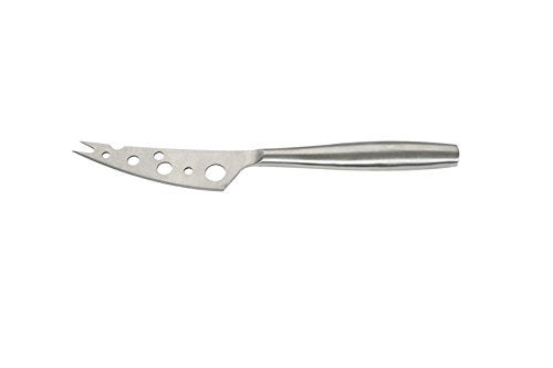 BOSKA Stainless Steel Cheese Knife - Copenhagen Nr.2 For All Types of Cheese - Multi-Functional Cheese Slicer - Handheld Slicer - Silver Non-Stick - Dishwasher Safe - For Kitchen Cooking