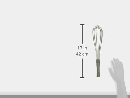 Vollrath 47093 Jacob's Pride 16" French Whip Whisk with Nylon Handle, Stainless Steel, NSF, Silver