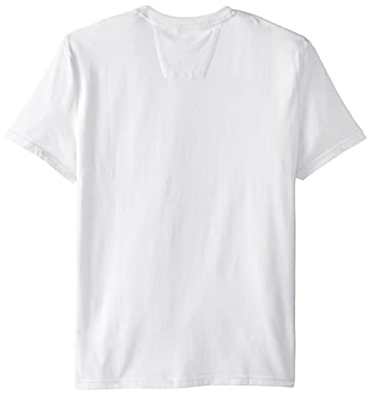 Nautica Men's Solid Crew Neck Short Sleeve Pocket T-Shirt, White, Large