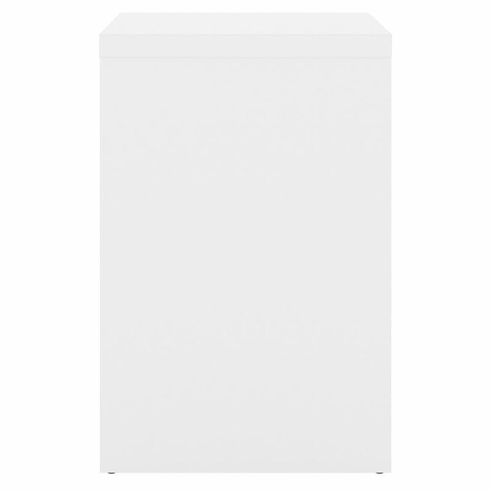 Pemberly Row 2-Drawer Engineered Wood Lateral File Cabinet, Durable Gray/Pure White Laminate Finish, Satin Silver Hardware, 31.61" W x 20" D x 30" H, Spacious Drawers for Letter/Legal Size Documents