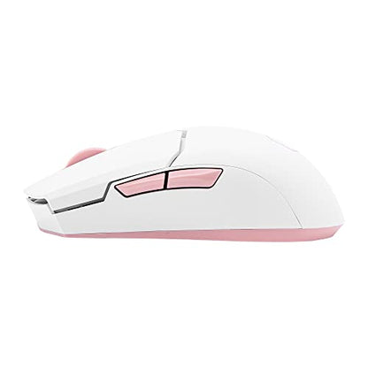 Cooler Master MM712 Wireless Gaming Mouse Black with Adjustable 19,000 DPI, 2.4GHz and Bluetooth , Ultraweave Cable, PTFE Feet, RGB Lighting and MasterPlus+ Software