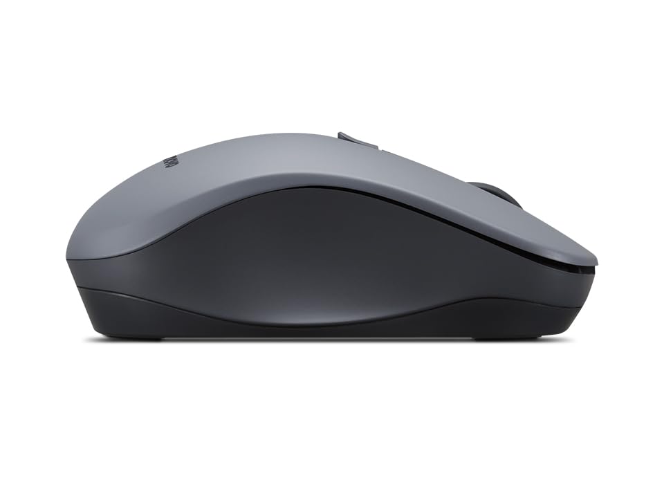Lenovo WL310 Bluetooth Silent Mouse, Ergonomic, Adjustable DPI, Silent Clicks, Bluetooth 5.0, Portable for Windows, Mac, and Chromebook, Grey