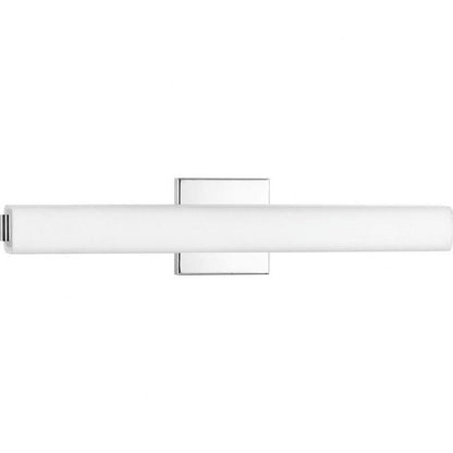 Progress Lighting Beam LED Collection 22" Etched Opal Glass Modern Bath Vanity Light Polished Chrome