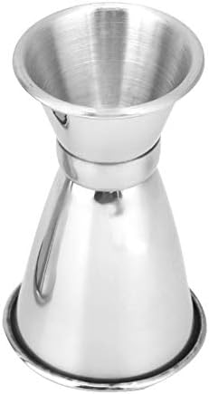 Cocktail Jigger Double Measuring Cup, Stainless Steel Shaker Tool for Various Beverages, 25ml/10ml