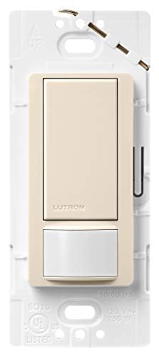 Lutron Maestro Motion Sensor Light Switch Indoor for Bathroom, Garage, Laundry Room, Any Bulbs, Occupancy Vacancy Sensor, Single-Pole, MS-OPS2-WH, White