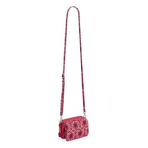Vera Bradley Cotton All in One Crossbody Purse with RFID Protection