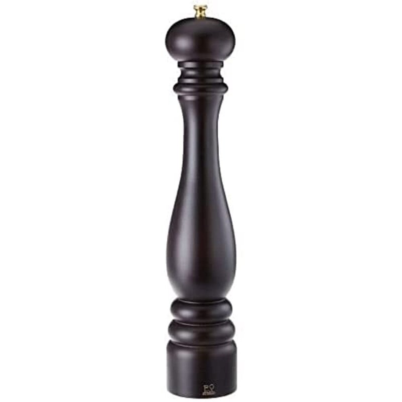 Peugeot Paris Classic Manual Pepper Mill - Adjustable Grinder - Beechwood, Chocolate, 16-Inch