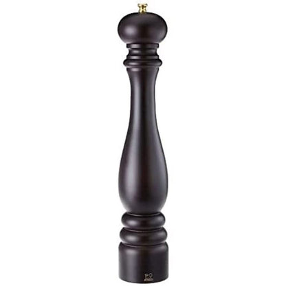 Peugeot Paris Classic Manual Pepper Mill - Adjustable Grinder - Beechwood, Chocolate, 16-Inch