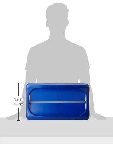 Rubbermaid Slim Jim Trash Can Lid, Blue Waste Lid for Paper/Bottle/Can, Compatible with 23 Gallon Container