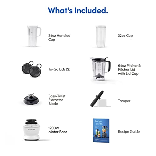 nutribullet Full-Size Blender Combo 1200W – NBF50500 - Dark Gray