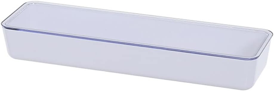 Cabilock Flatware Tray with Lid, Kitchen Drawer Organizer with Lid and Drainer, Plastic Cutlery Tray and Storage