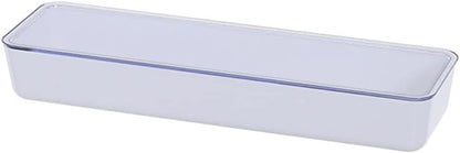 Cabilock Flatware Tray with Lid, Kitchen Drawer Organizer with Lid and Drainer, Plastic Cutlery Tray and Storage