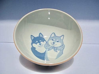 Japanese Shiba Dog Large Rice Bowl 6.3 Inches Diameter, Multipurpose Donburi Soup Noodle Serving Bowl